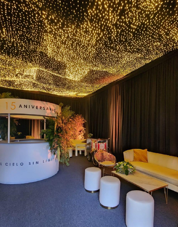 Kem Corp Mexico - Sala Lounge y stand para fly Across